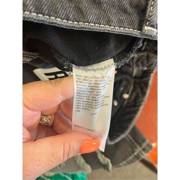 The Ragged Priest Dollz Kill Rubic Charcoal Distressed Square Baggy Jeans sz 30 - Picture 12 of 12